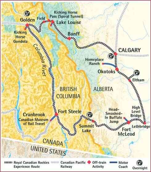 L'Itinéraire du Royal Canadian Pacific