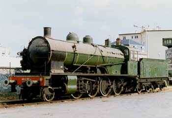 locomotive 140 C 38 à Limoges Montjovis en juin 1996. (Photo: D.Baglin)